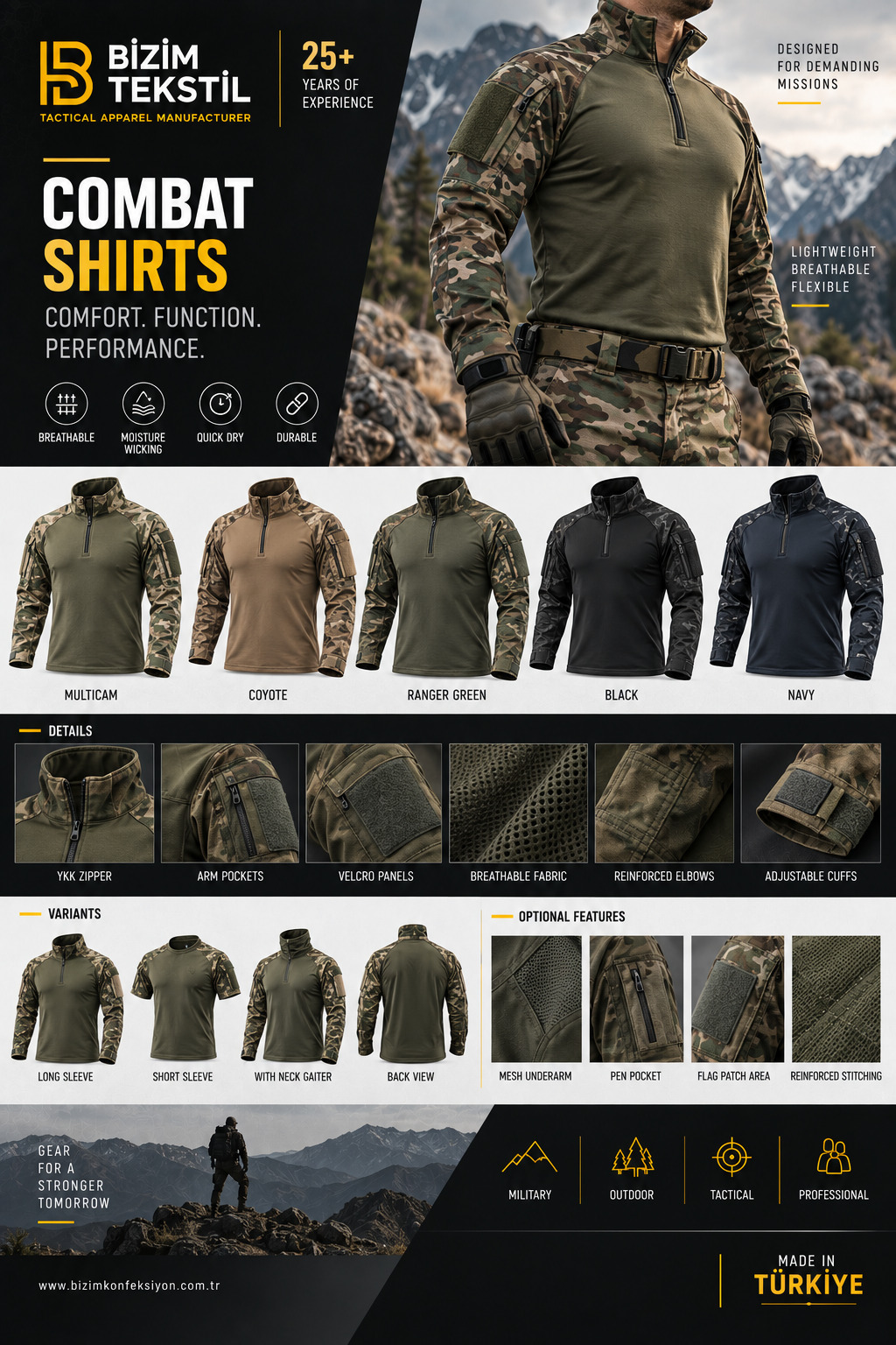 Combat Shirts catalogue page 12