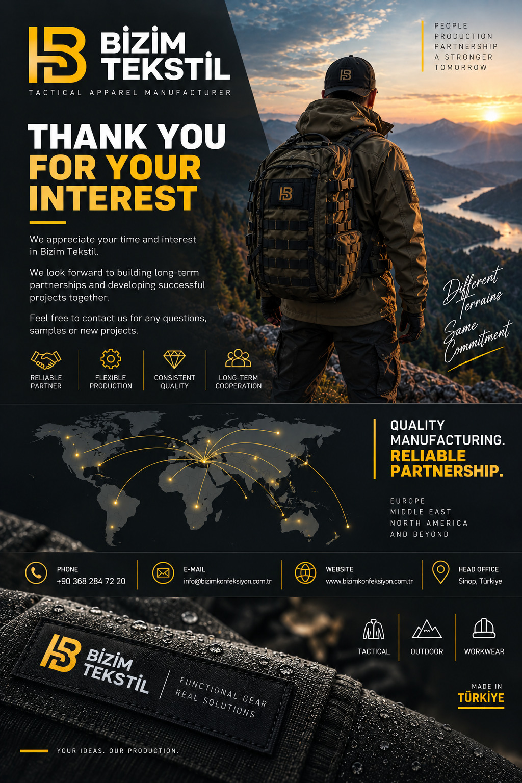 Bizim Tekstil catalogue closing image